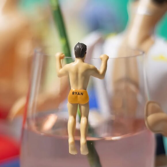 NPW Drinking Buddies Drink Markers, Wine Glass Charms for Parties Pack of 6 New - Picture 4 of 15